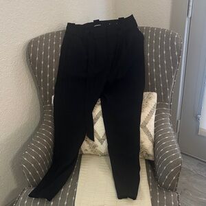 Express Elegant Black Cropped Pants